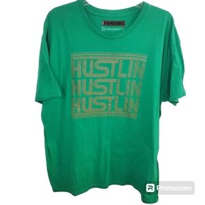 Tony Hawk green hustlin tshirt size 2XL